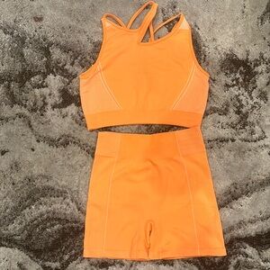 A Two Piece Workout set that come with shorts